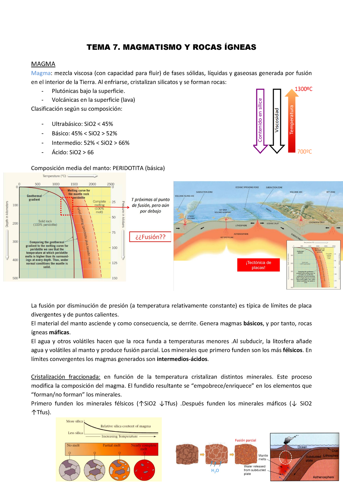 TEMA 7 - Profesor Alberto Jiménez Diaz - TEMA 7. MAGMATISMO Y ROCAS ...