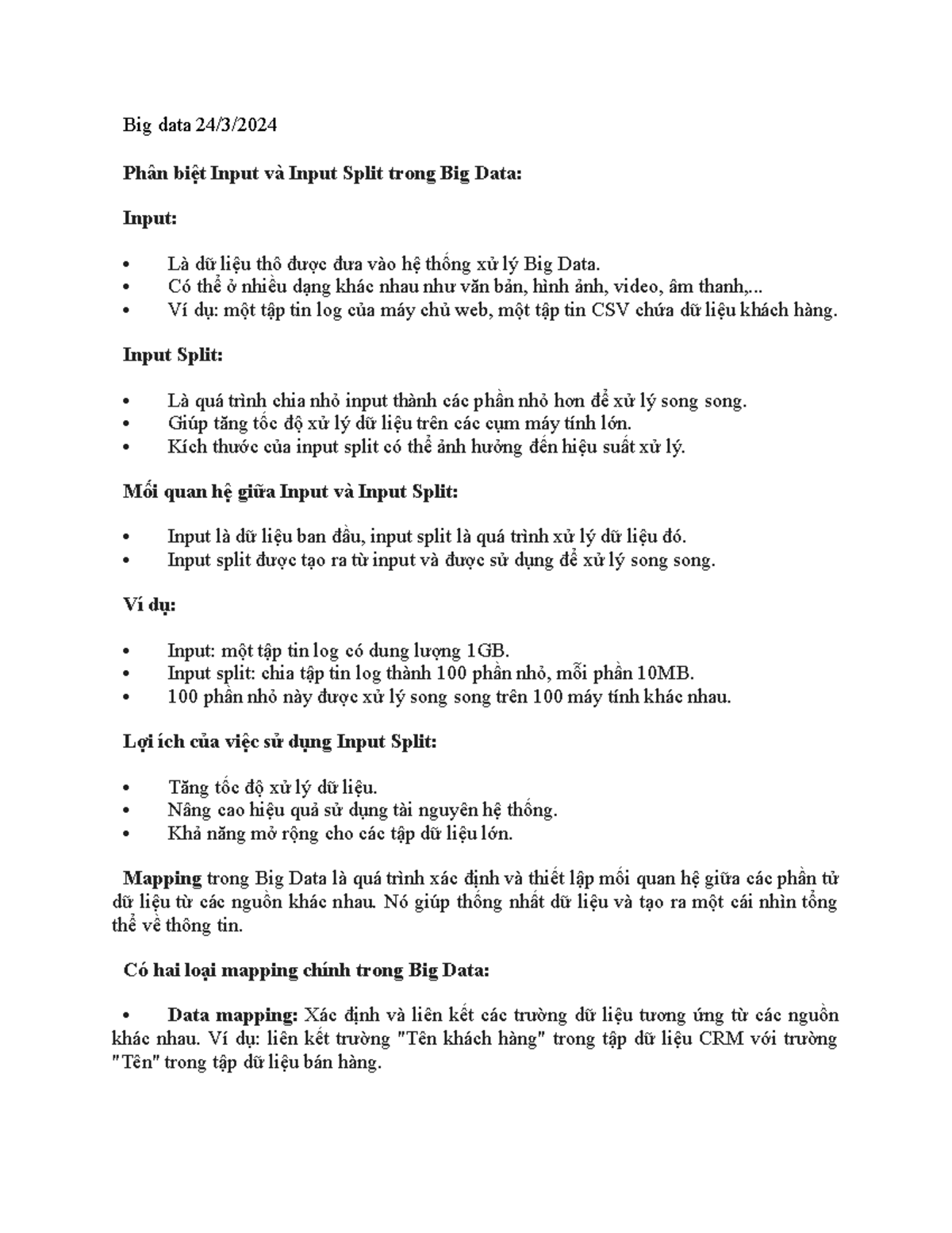 Big-data-yarn - Big data 24/3/ Phân biệt Input và Input Split trong Big ...