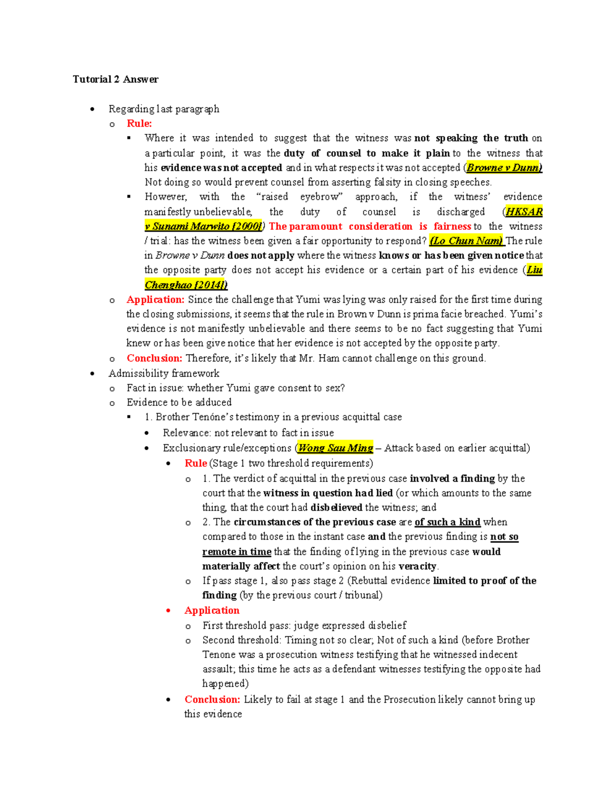 Evidence+Tutorial+2 3 - Tutorial 2 Answer - Regarding last paragraph o ...