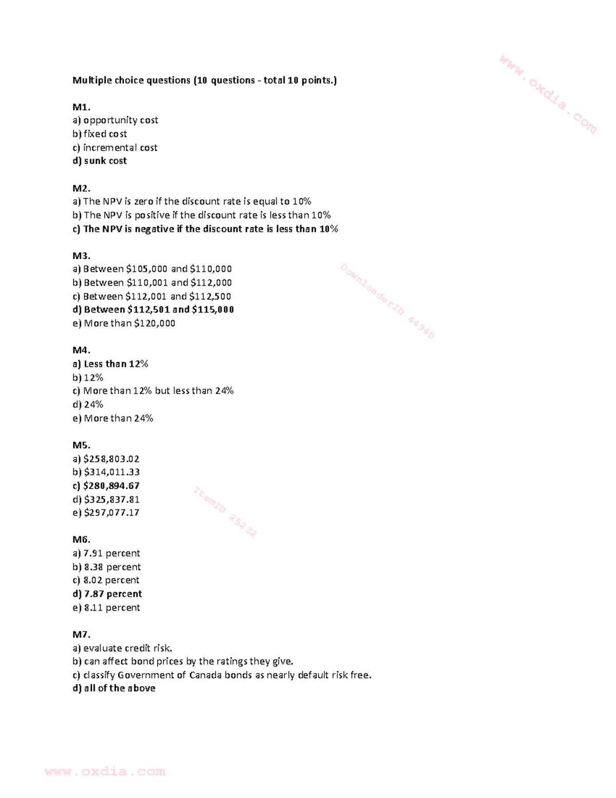 midterm winterrrr - Multiple choice questions (10 questions - total 10 ...