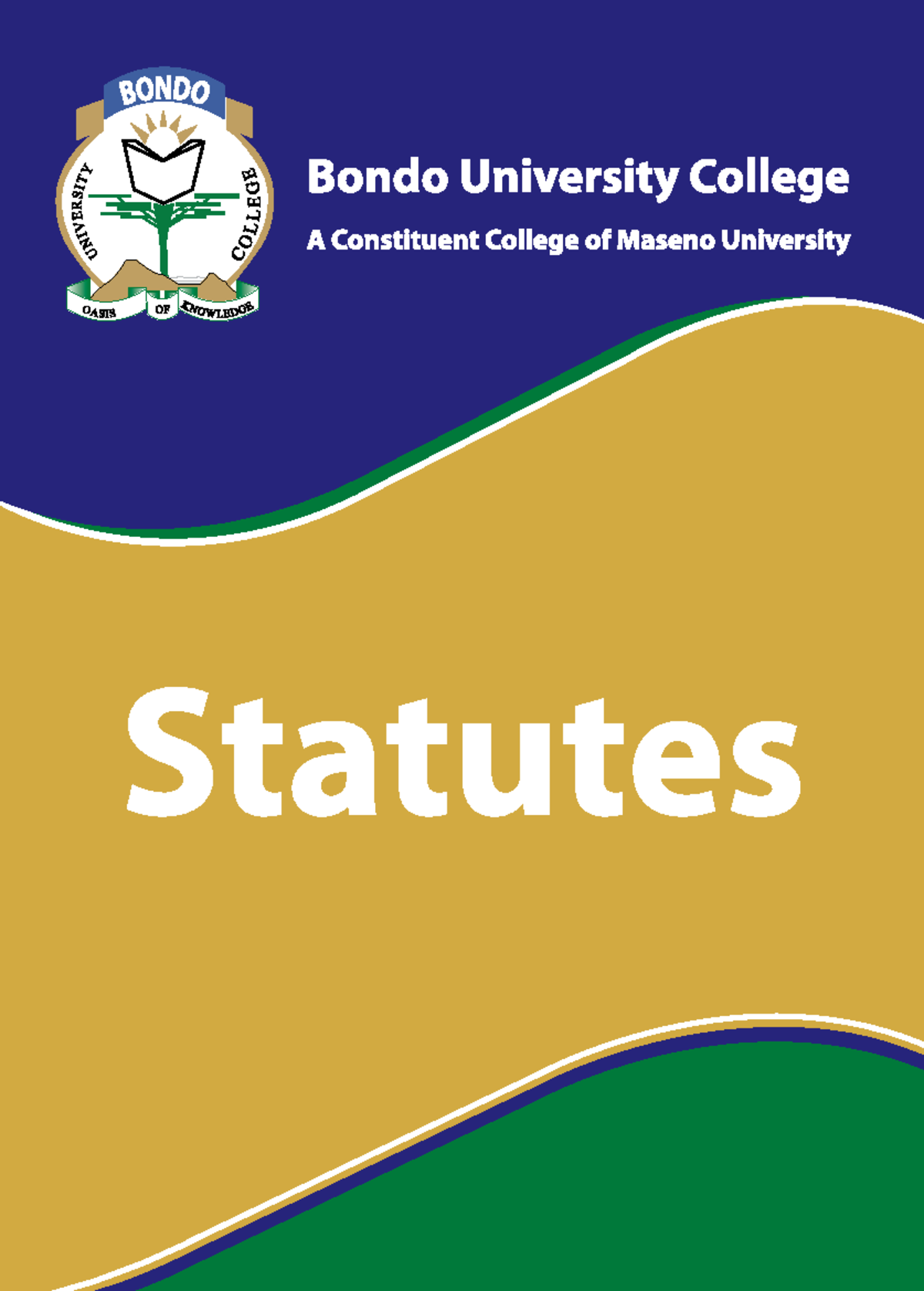 Buc statutes jan2012 Bondo University College STATUTES 2011 Bondo