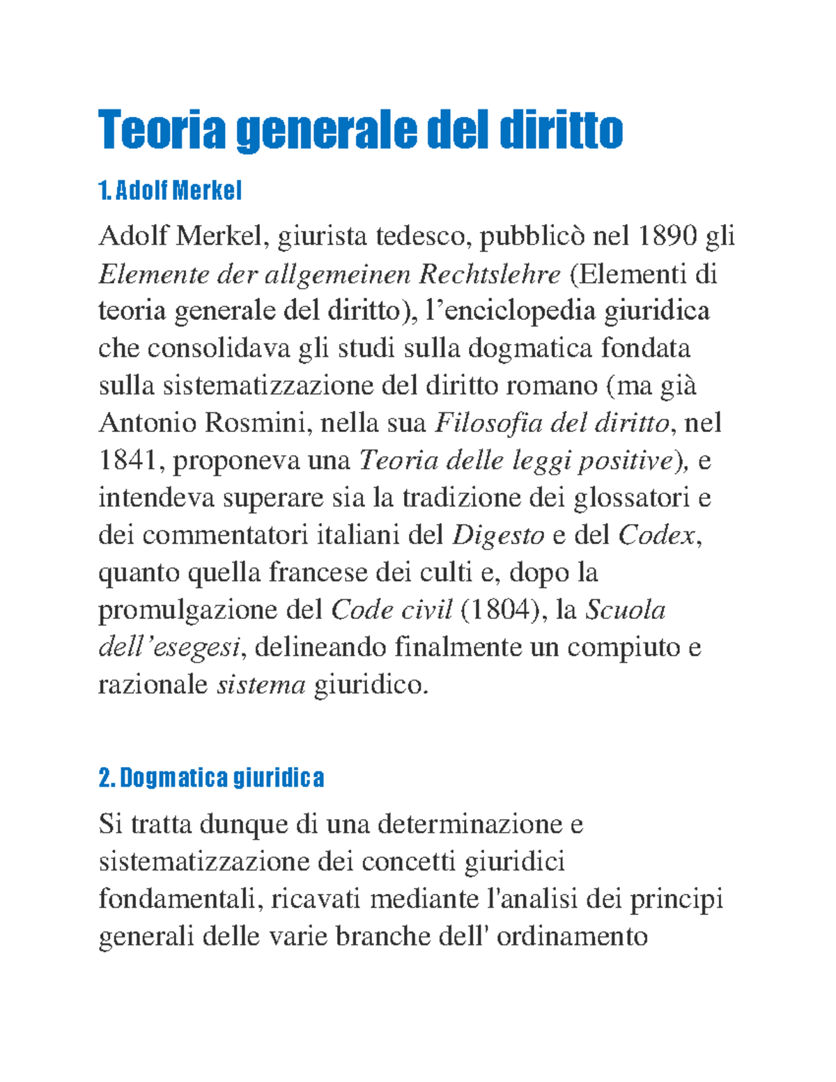 Teoria generale del diritto - Teoria generale del diritto Adolf Merkel ...