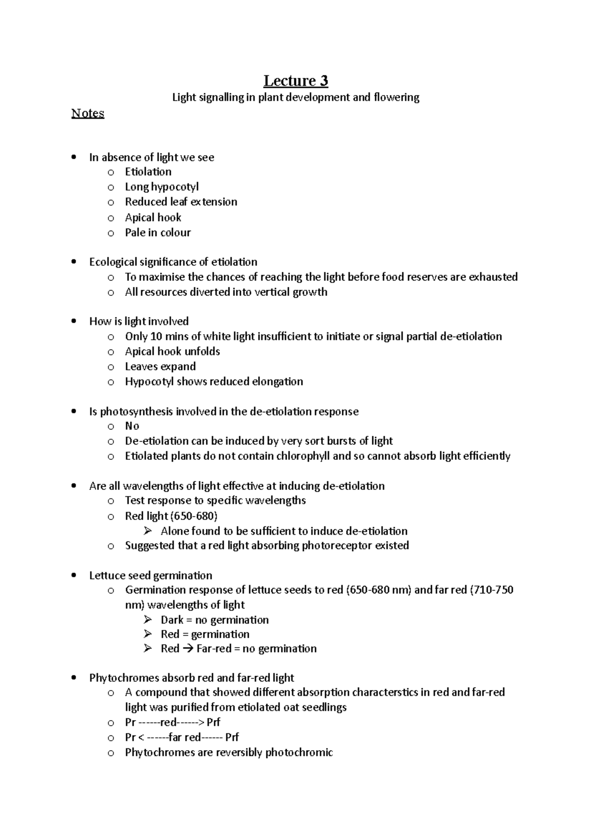 Production Notes 5 - Lecture 3 Light signalling in plant development ...