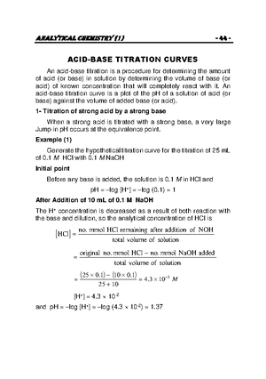 Problems - Analytical Chemistry Course - PROBLEMS 1- Find the formula ...