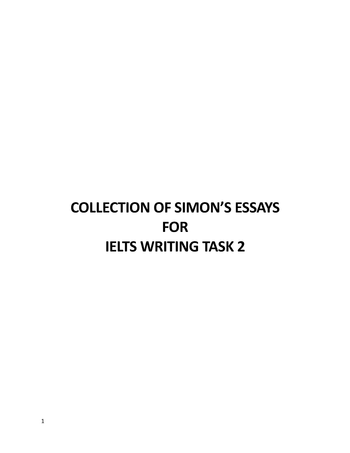 simon essays pdf