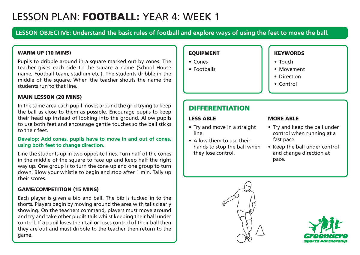 football-yr4-wk1-lesson-plan-football-year-4-week-1