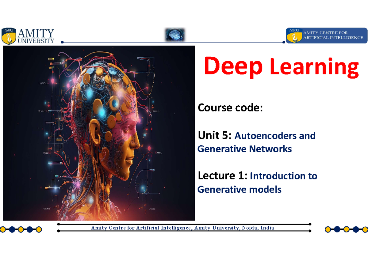 Dnn module 5 - good notes - Deep Learning Course code: Unit 5 ...