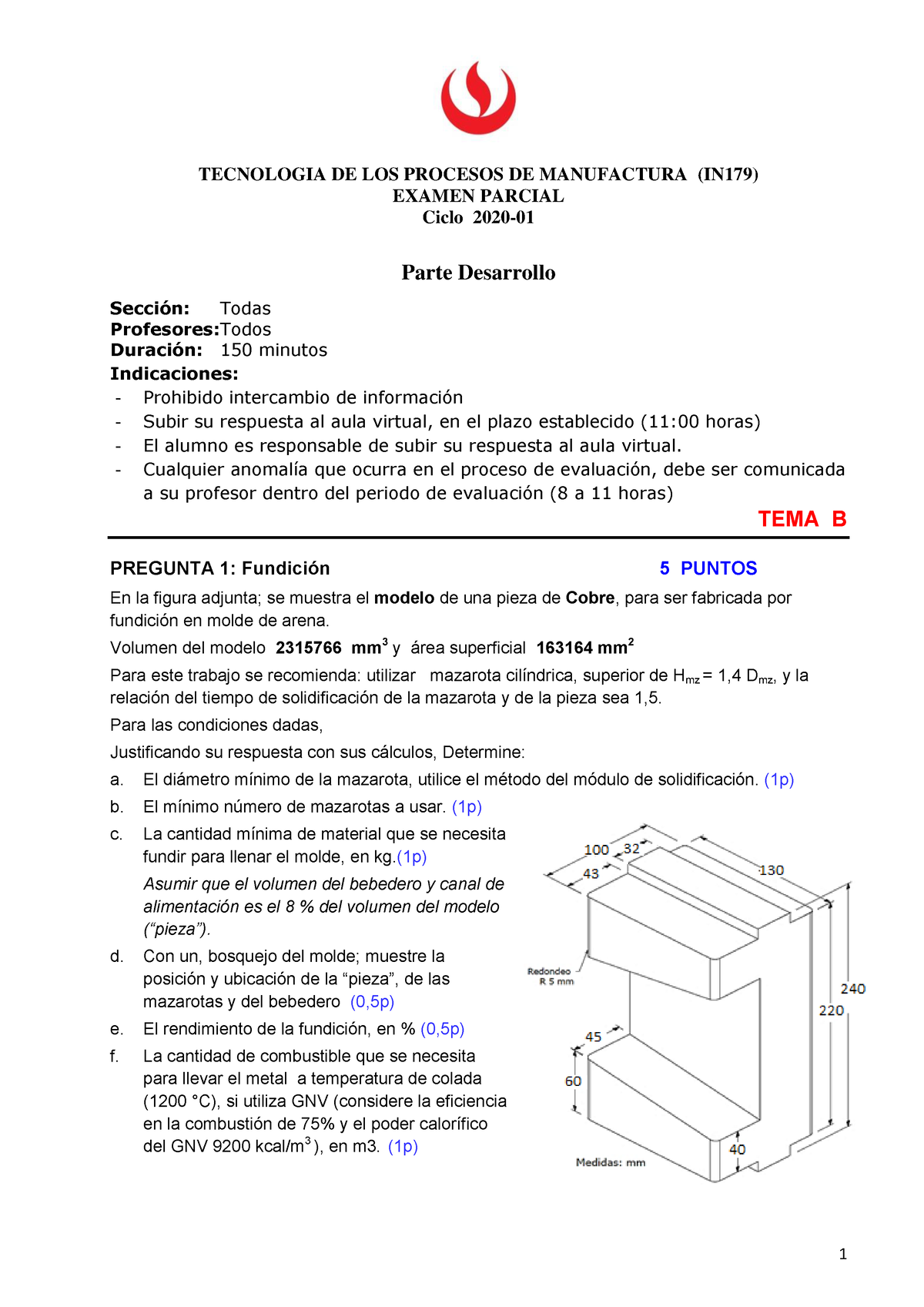 Examen Parcial-IN179-2020-1-Desarrollo-Tema B - EJERCICIOS TIPO ...