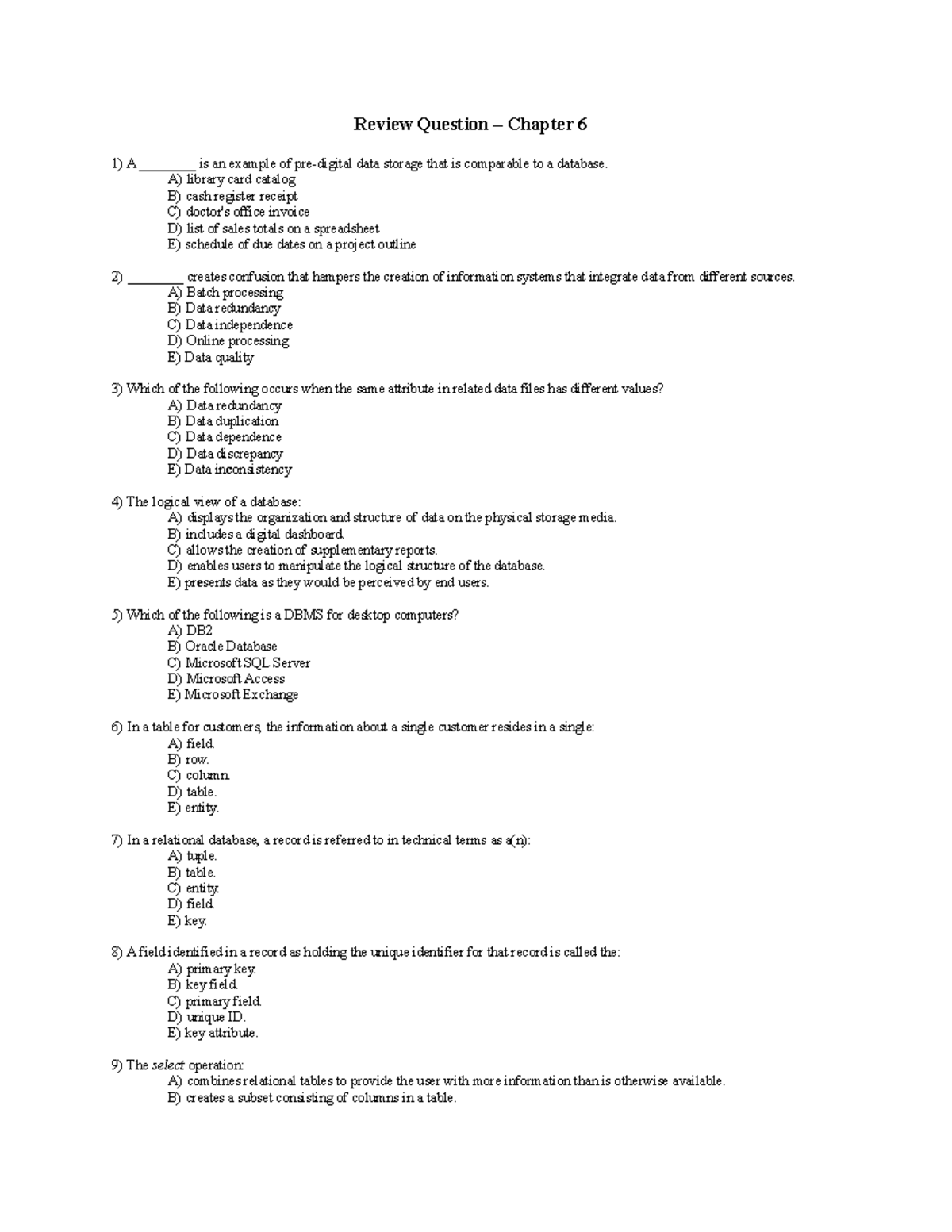 Ch6 Foundations Of Business Intelligence Databases And Information ...