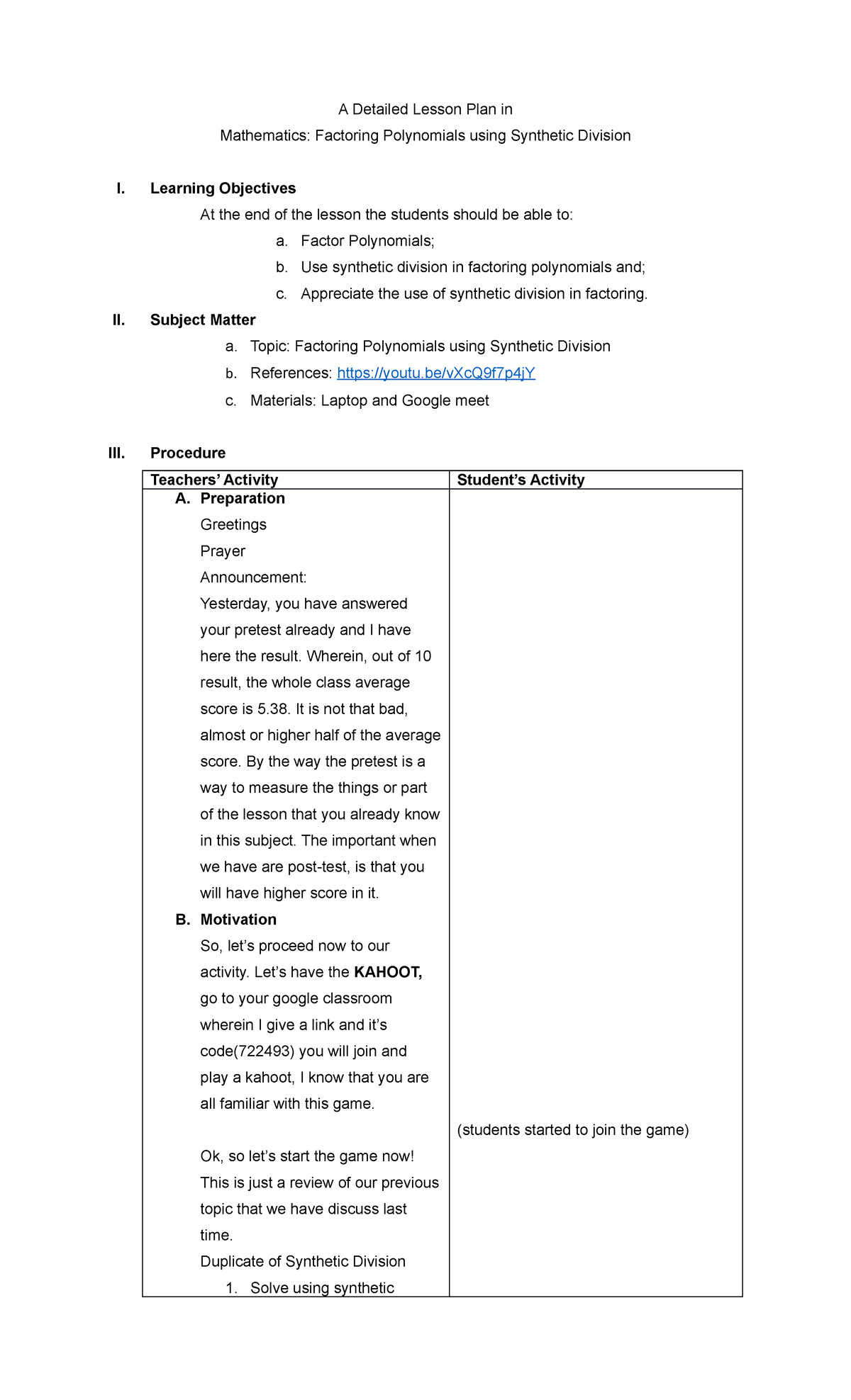 Anonymous - LESSON PLAN - A Detailed Lesson Plan in Mathematics ...