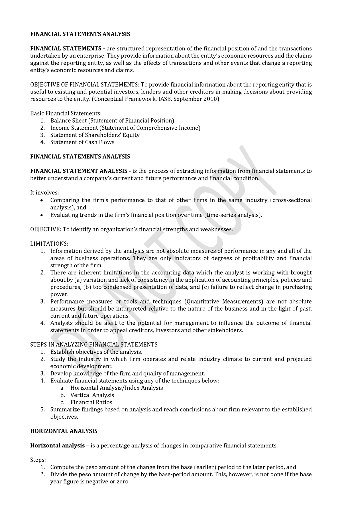 FSA-Module - Hvhhijiih - FINANCIAL STATEMENTS ANALYSIS FINANCIAL ...