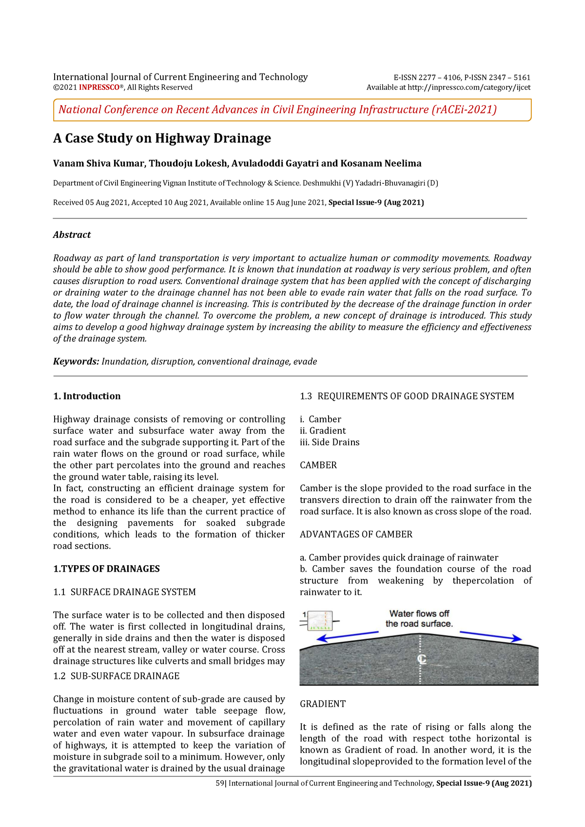 case study on highway engineering