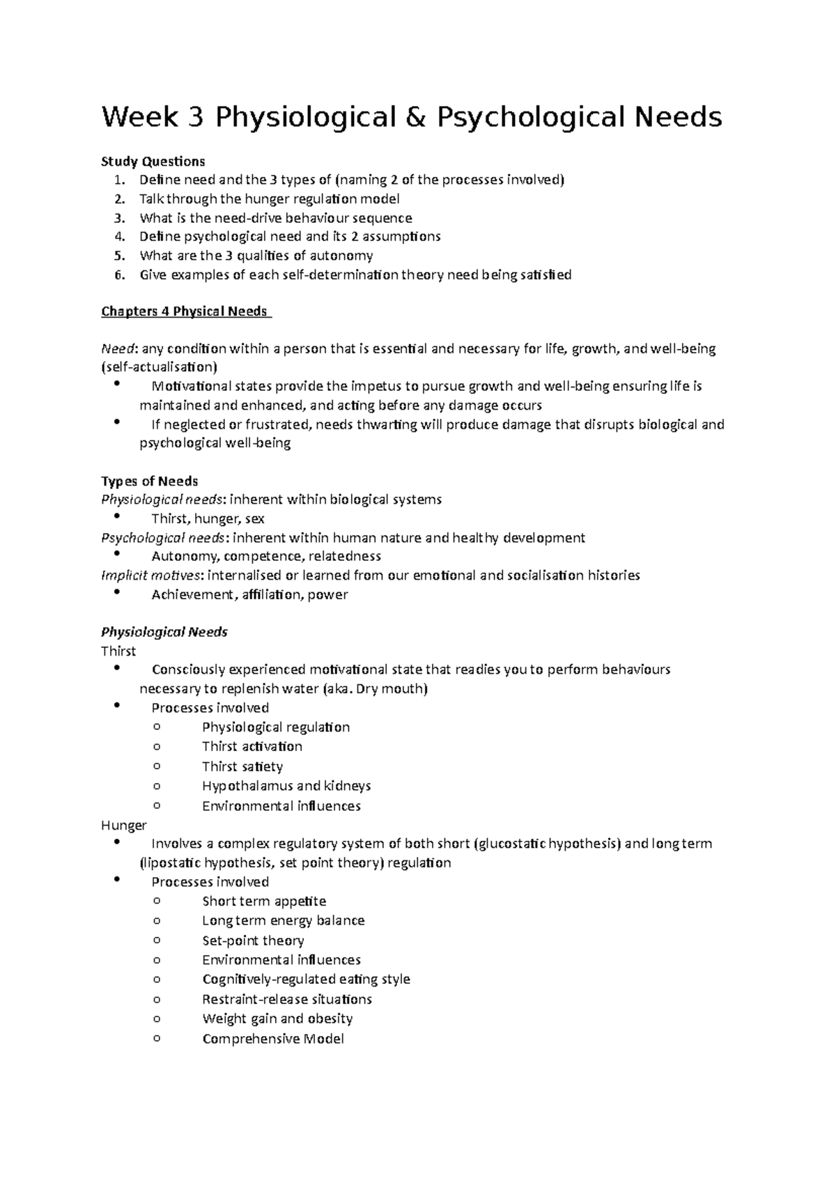 psy205-week-3-physiological-psychological-needs-week-3