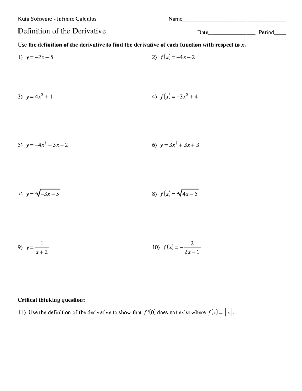 03 - Definition of the Derivative - ©H 92 s 0 a 182 i IKiukt 7 aD ...