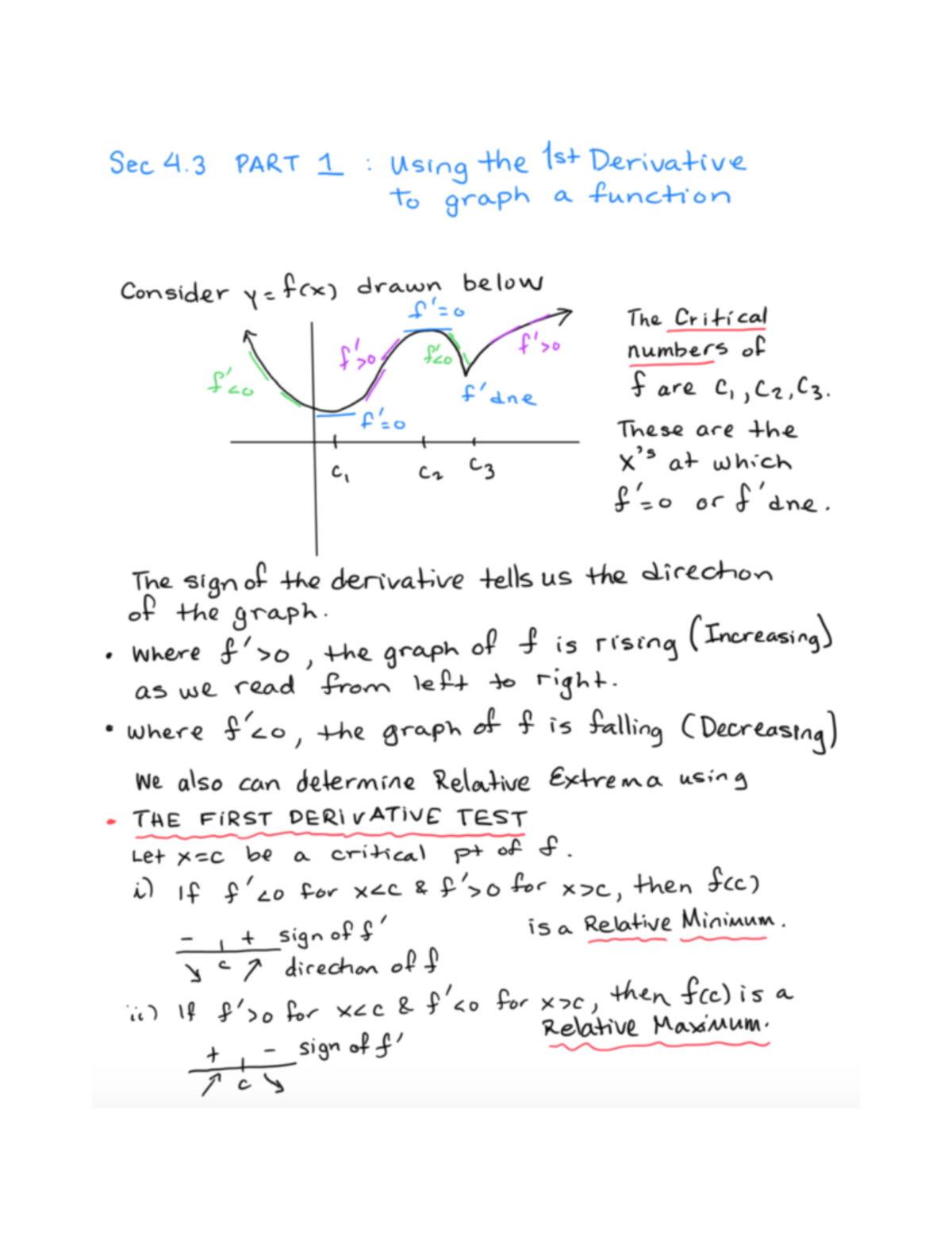 Calculus 1 Notes - MATH 1451 - Studocu