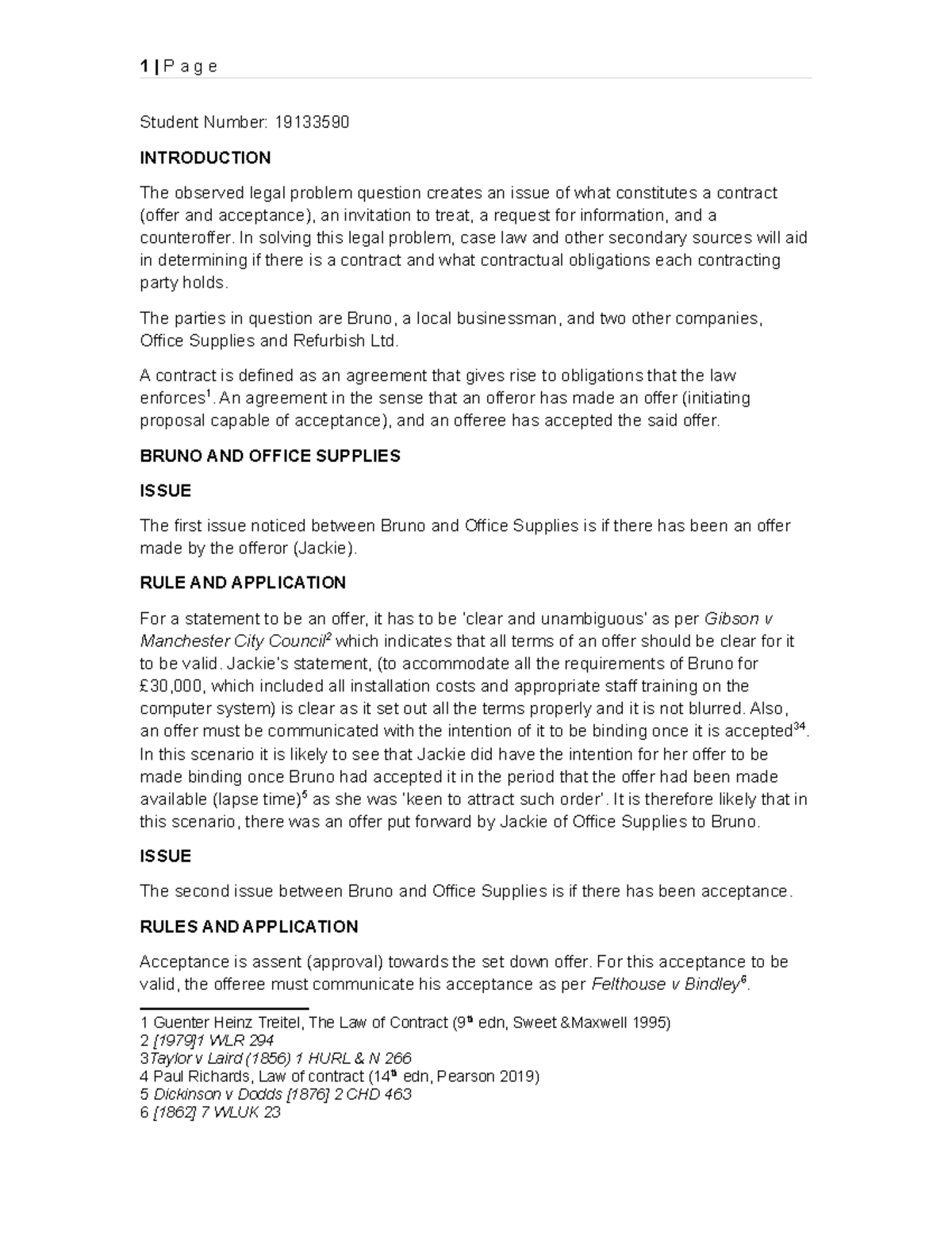 contract-law-problem-question-using-irac-analysis-coursework