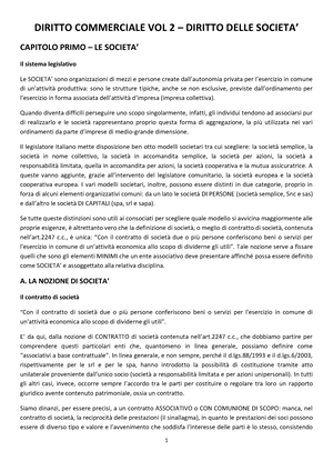 Riassunto g f campobasso diritto commerciale volume 2 diritto delle societa  nona edizione 1 - Studocu