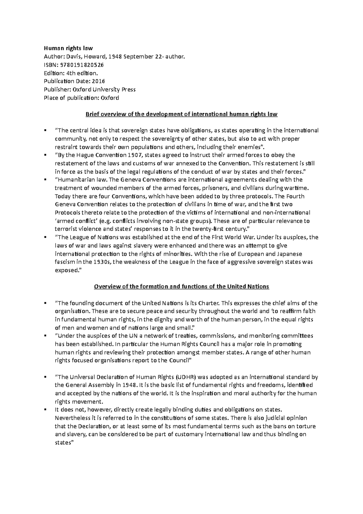 Workshop 2 reading - Brief overview of the development of international ...