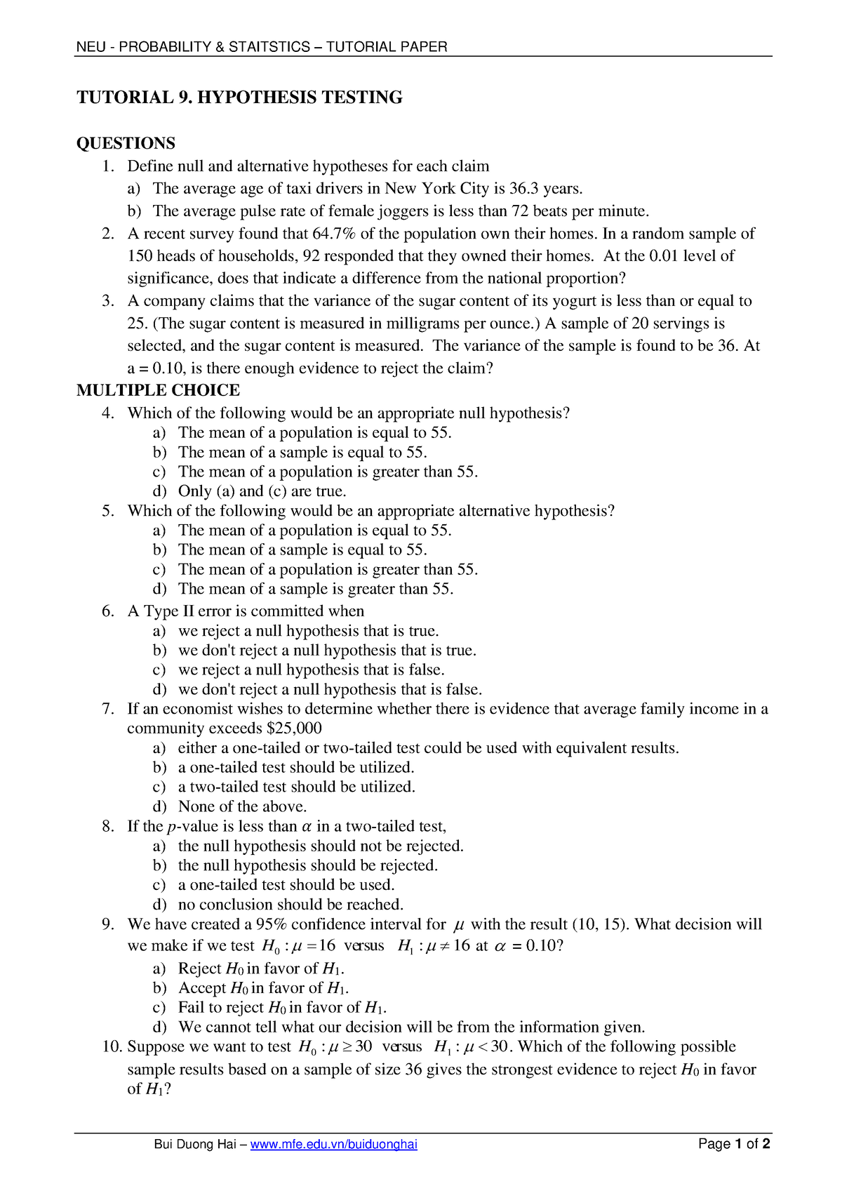 Prob Stat Tutor 09 - slide about Probability and Mathematical ...