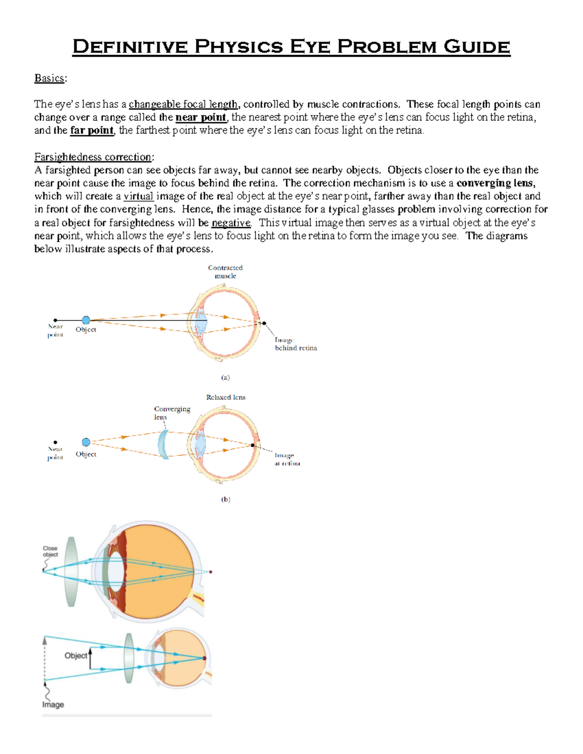 Definitive Physics Eye Problem Guide Definitive Physics Eye Problem