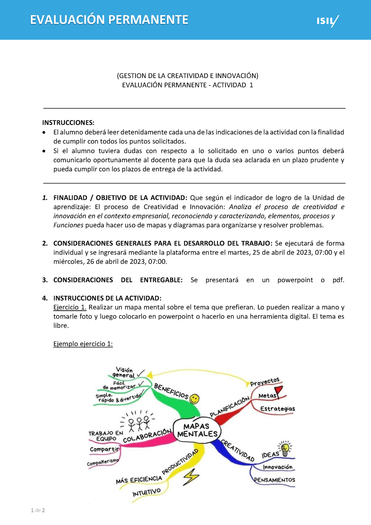 EP1 1636 - Echale Ganas Hijo - 1 De 2 EVALUACI”N PERMANENTE (GESTION DE ...