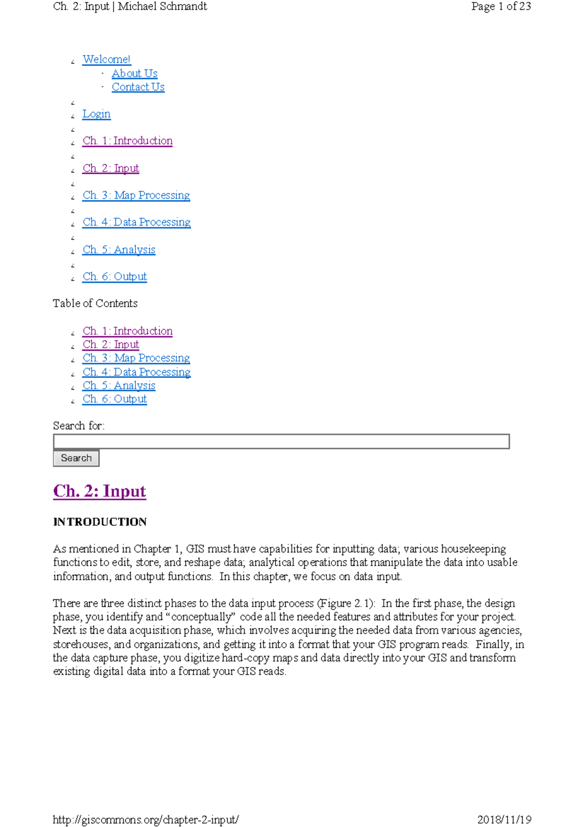 Chapter 2 - Welcome! About Us Contact Us Login Ch. 1: Introduction Ch ...