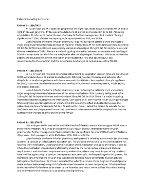 APPE 5 - SOAP Notes - SOAP Note 1 – 11/4/ Subjective CC: RT is a 59 ...