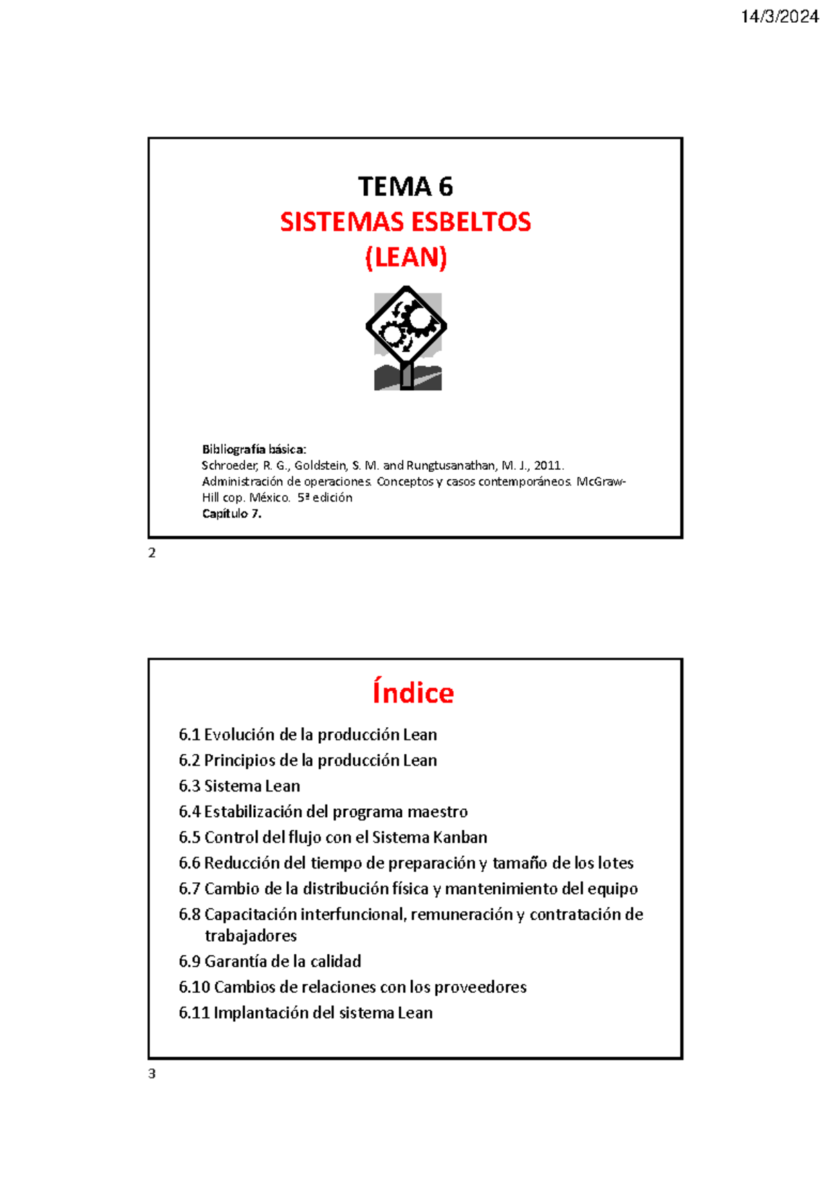 Tema 6.- Sistemas Esbeltos - TEMA 6 SISTEMAS ESBELTOS (LEAN ...