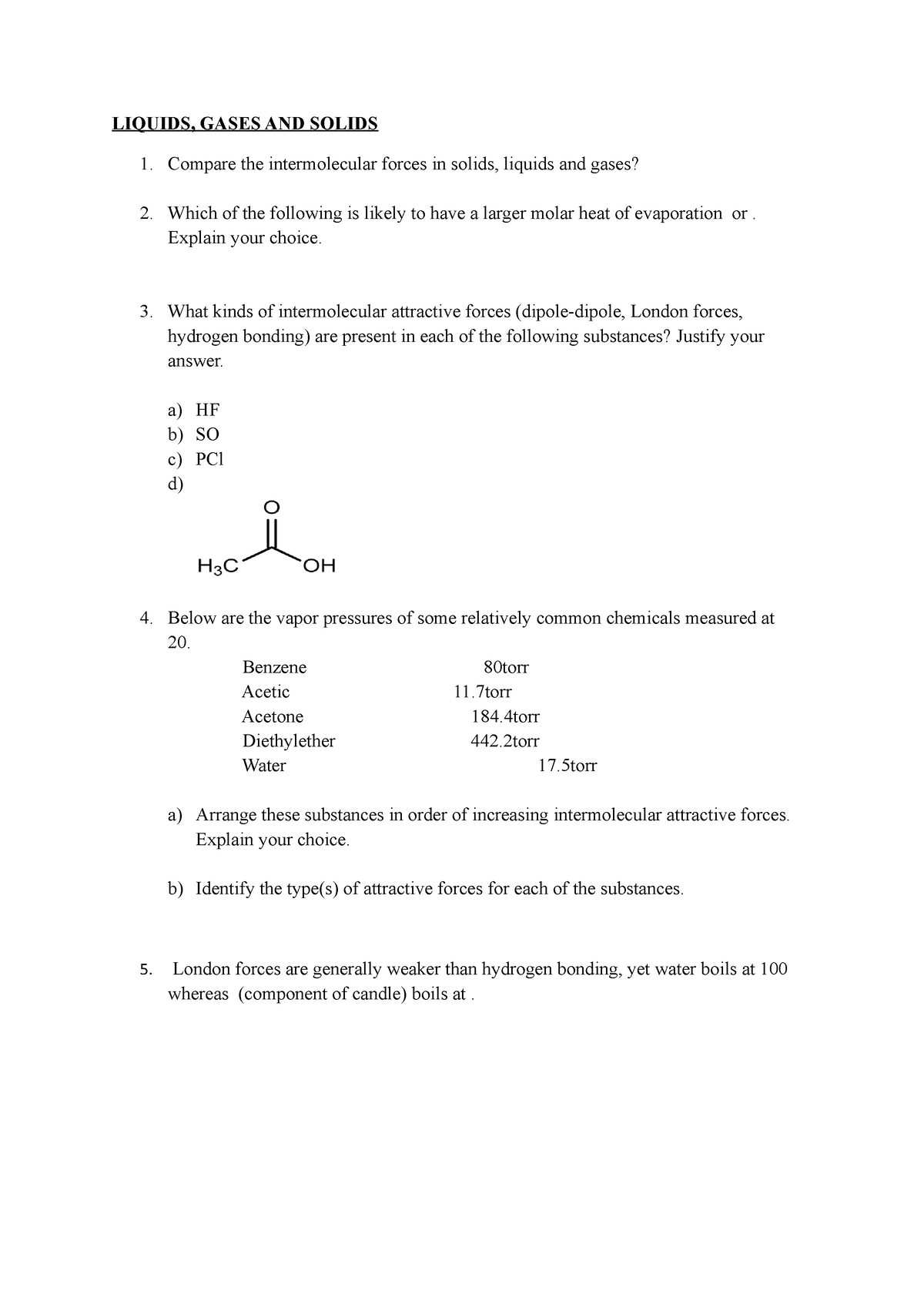 Liquids, Gases And Solids - LIQUIDS, GASES AND SOLIDS Compare The ...