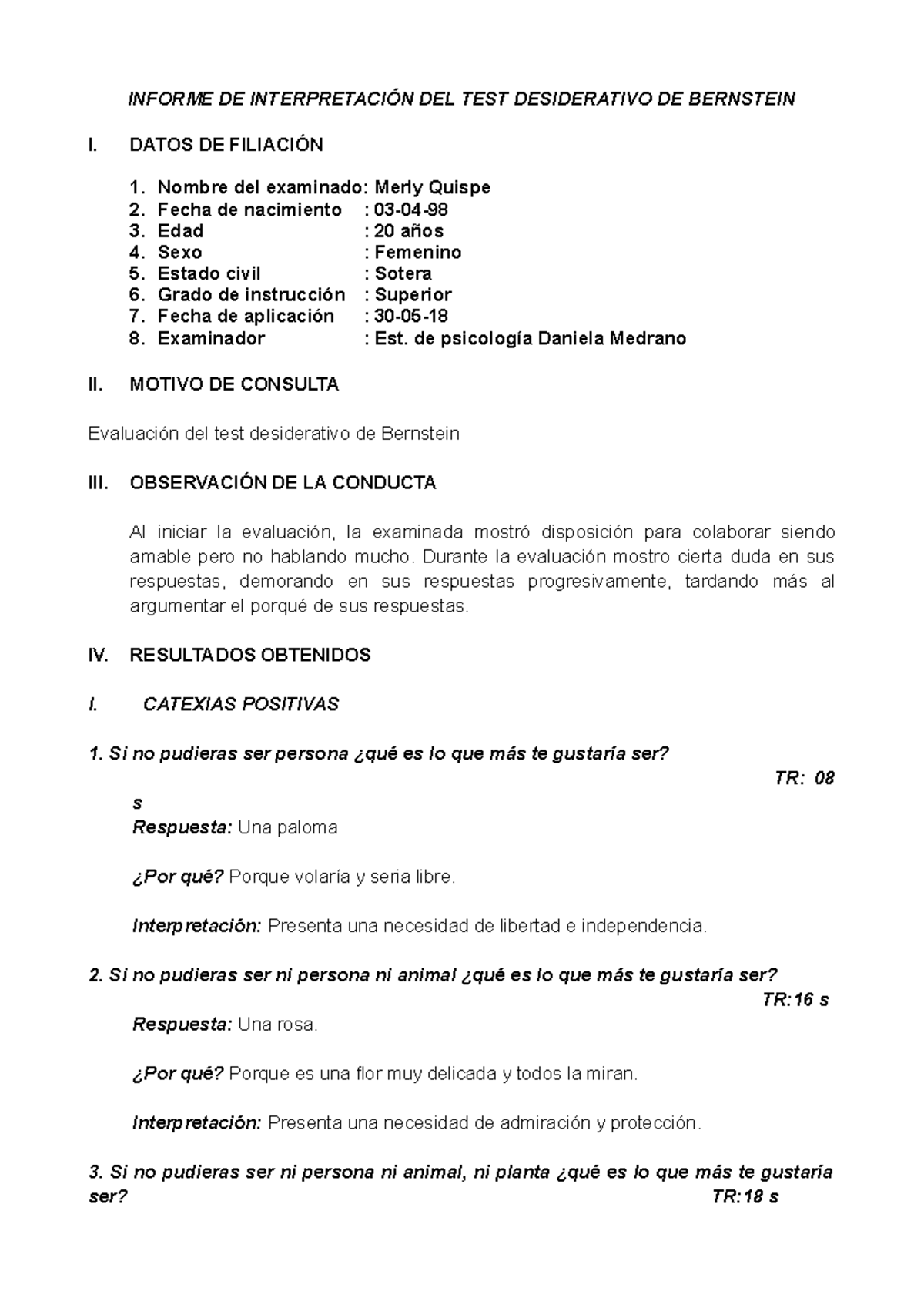 381458010 Formato De Informe Del Cuestionario Desiderativo De Bernstein ...