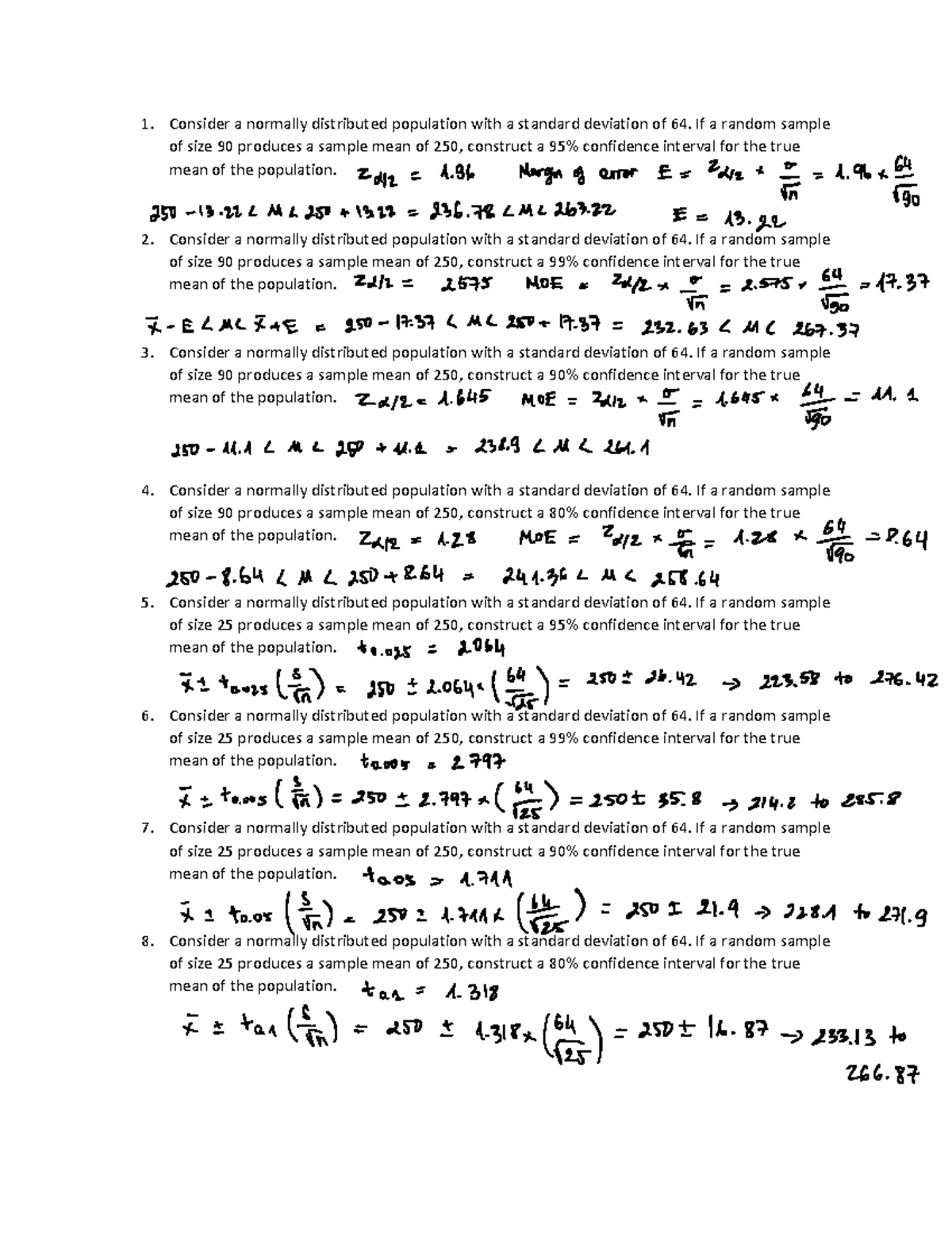 Consider+a+normally+distributed+population+with+a+standard+deviation ...