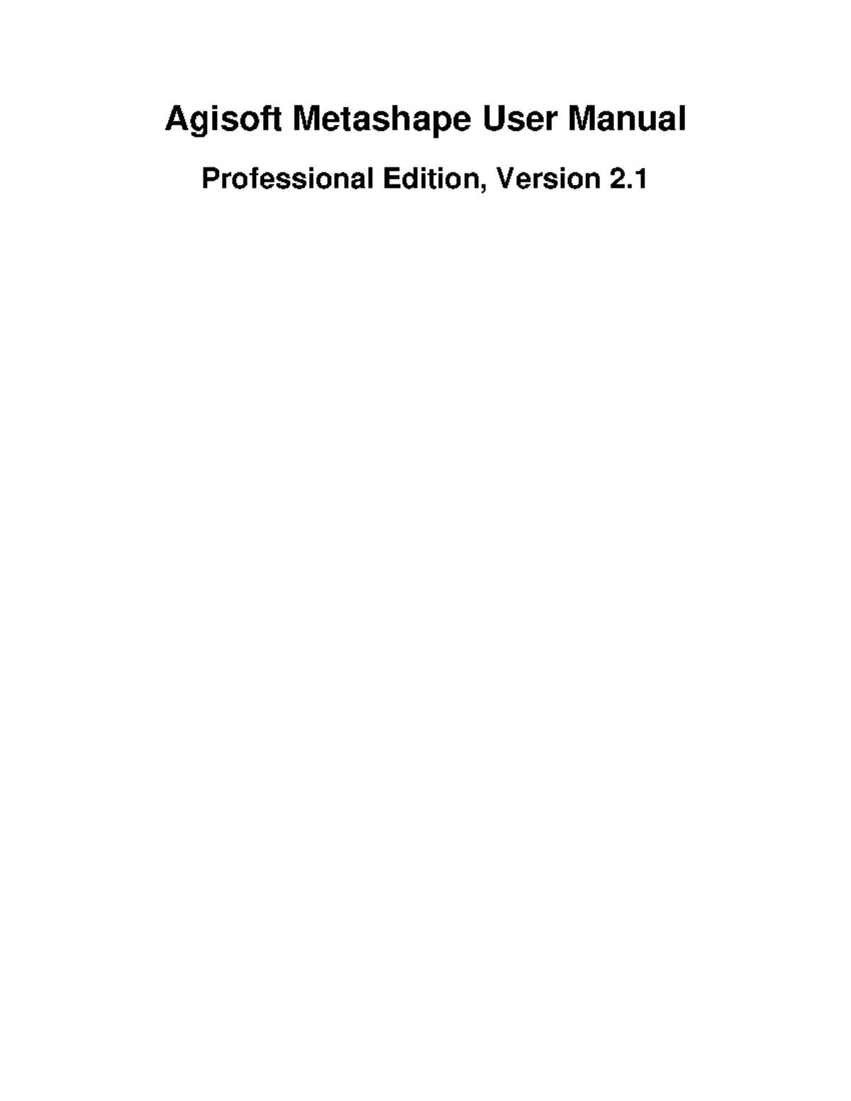 Metashape-pro 2 1 En - Fotogrametria - Agisoft Metashape User Manual ...