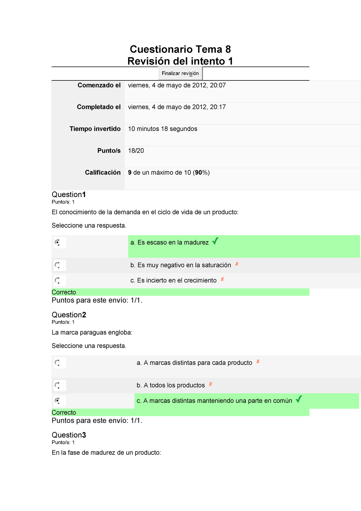 Examen 2014, preguntas y respuestas - StuDocu