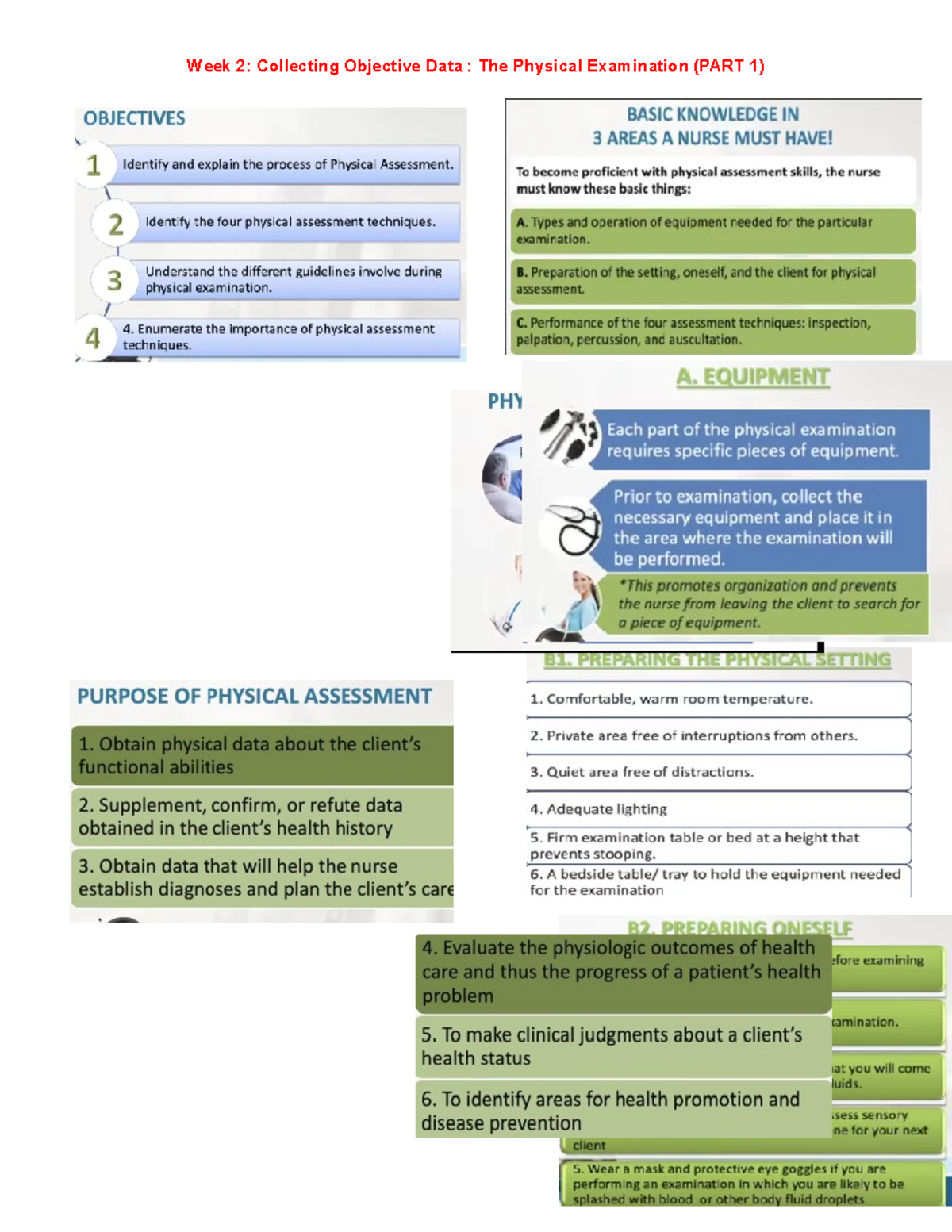 Week 2 Collecting Objective Data - Week 2: Collecting Objective Data ...