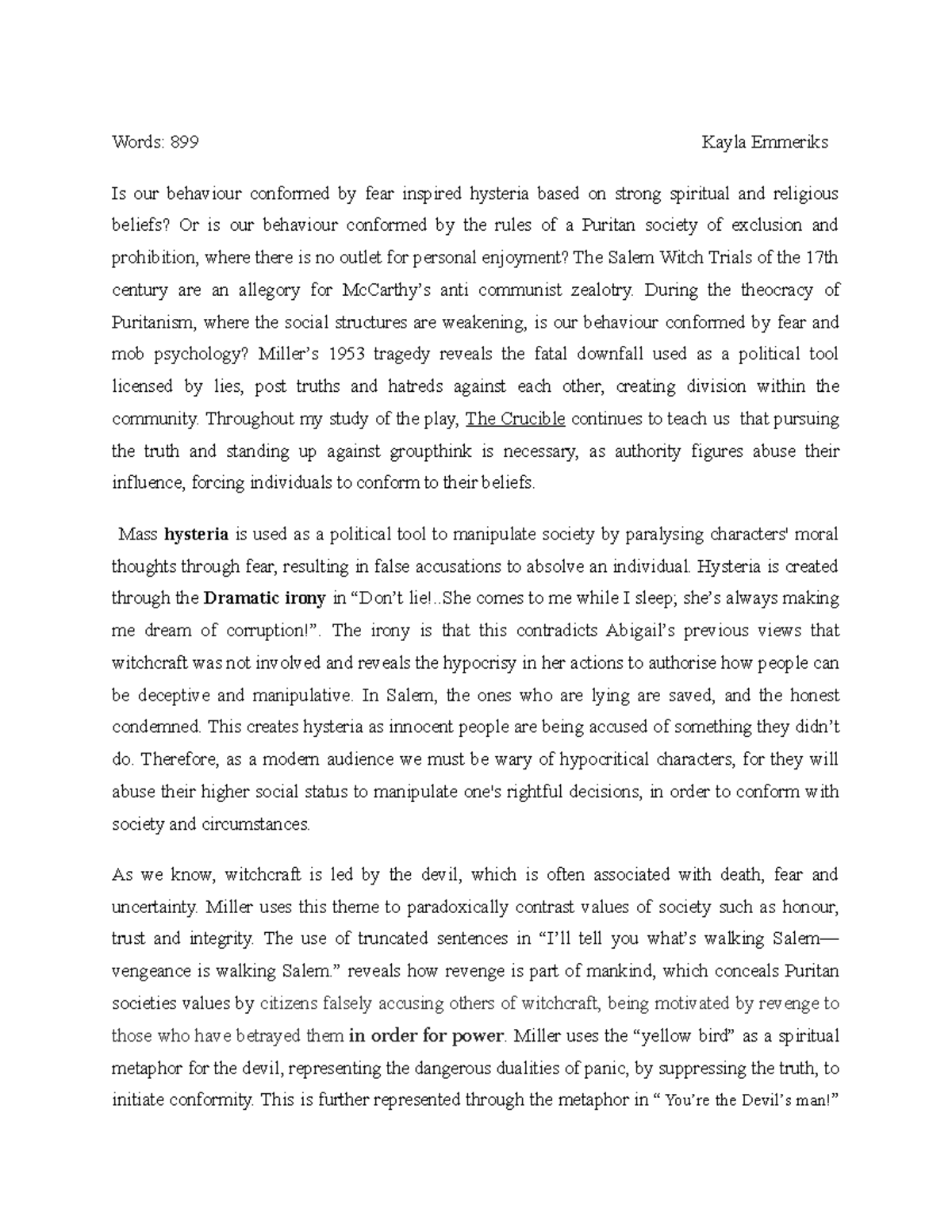 Copy of assesment 2021 term 4 the crucible Words 899 Kayla Emmeriks