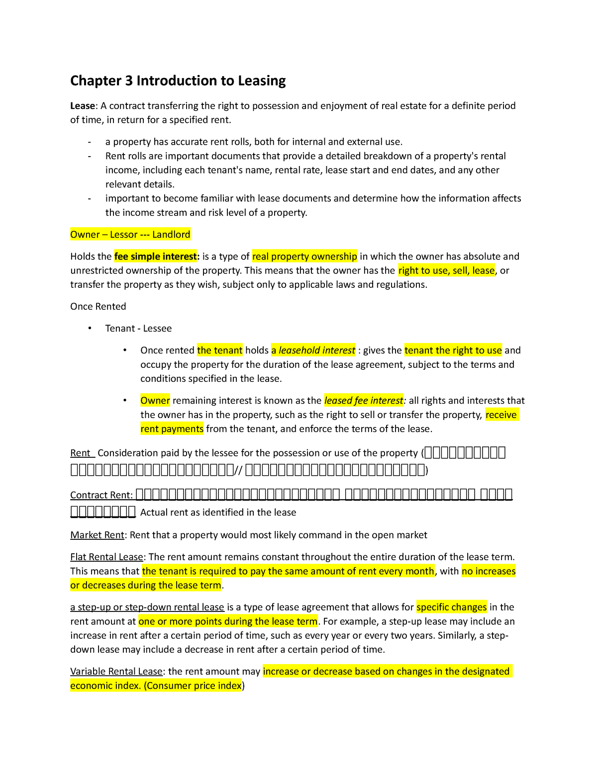 Chapter 3 Introduction to Leasing Chapter 3 Introduction to Leasing