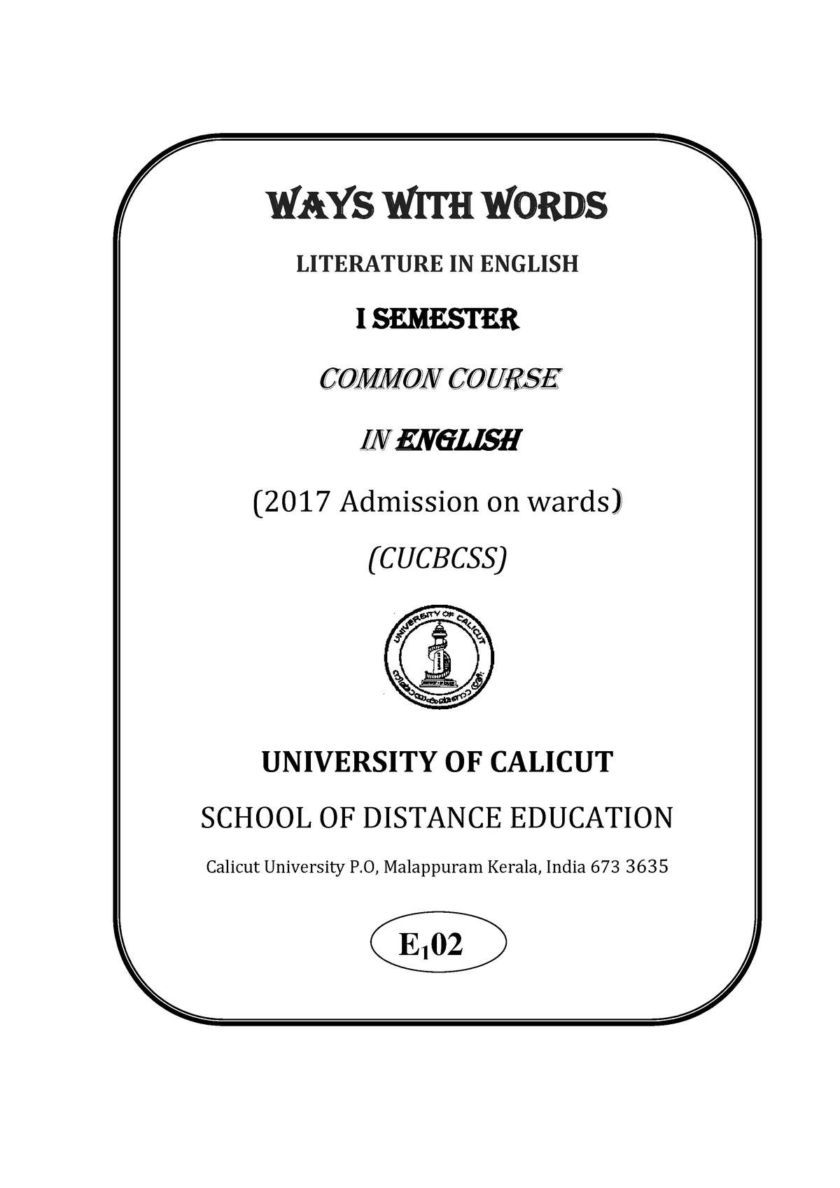 english-literature-for-ba-english-students-ways-with-words-literature