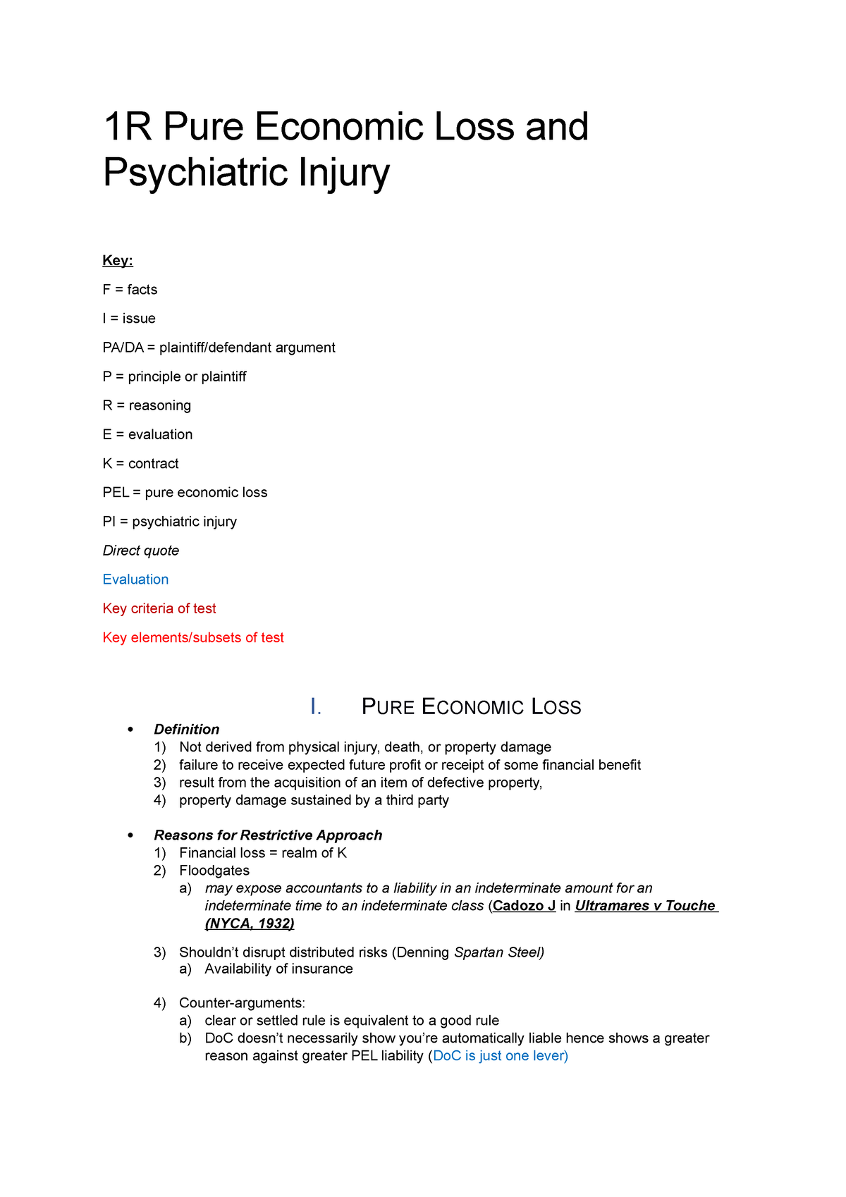 pure-economic-loss-and-psychological-injury-full-notes-1r-pure