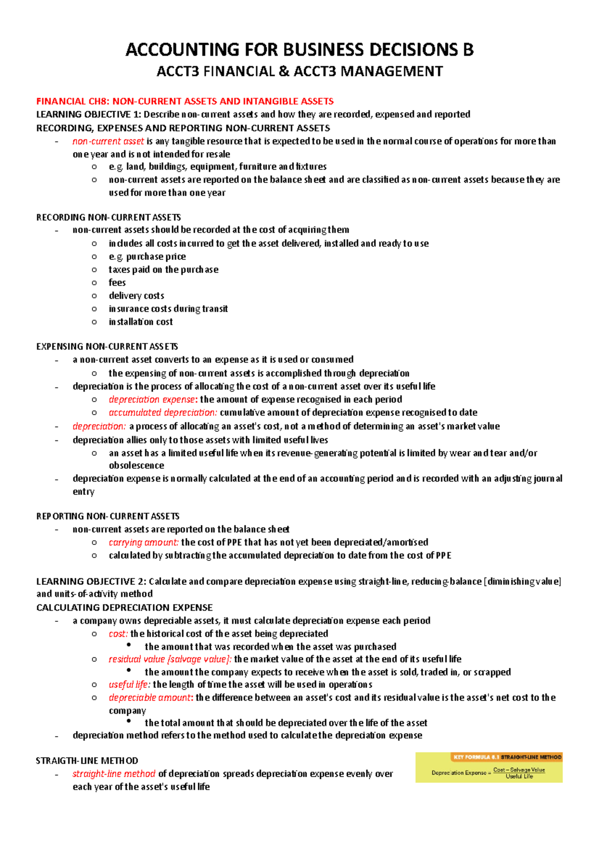 22207 Accounting For Bus Decisions B Reading - ACCOUNTING FOR BUSINESS ...