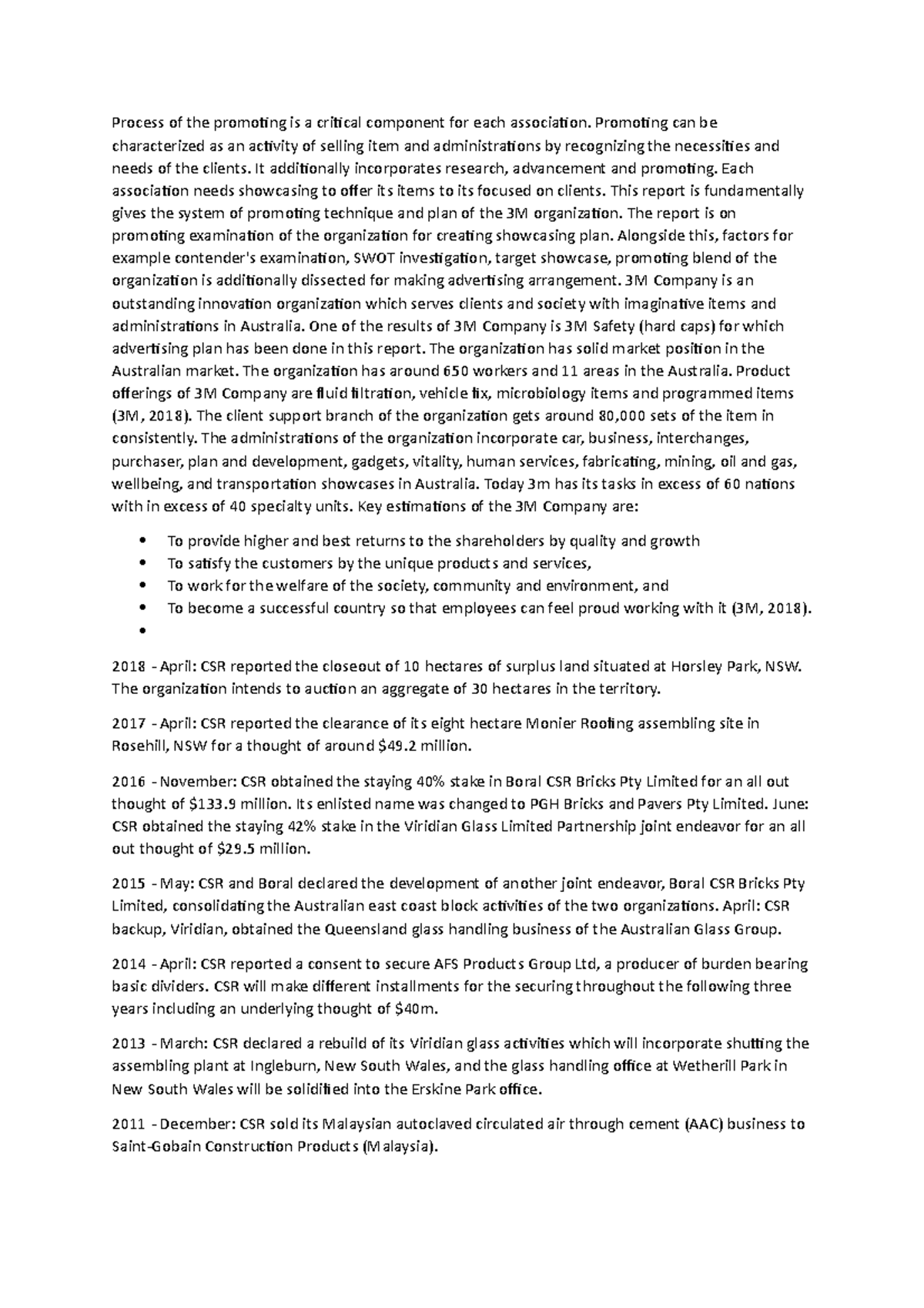 Strategic Marketing - Lecture notes 1 - Process of the promoting is a ...