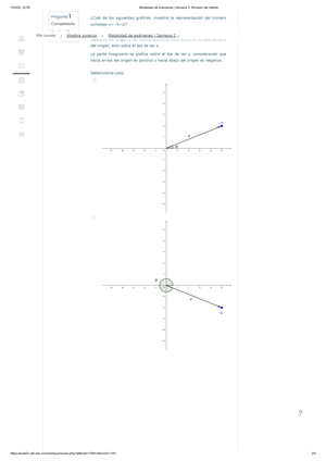 Álgebra Superior Examen Semana 2 - Álgebra Superior Mis Cursos Álgebra ...