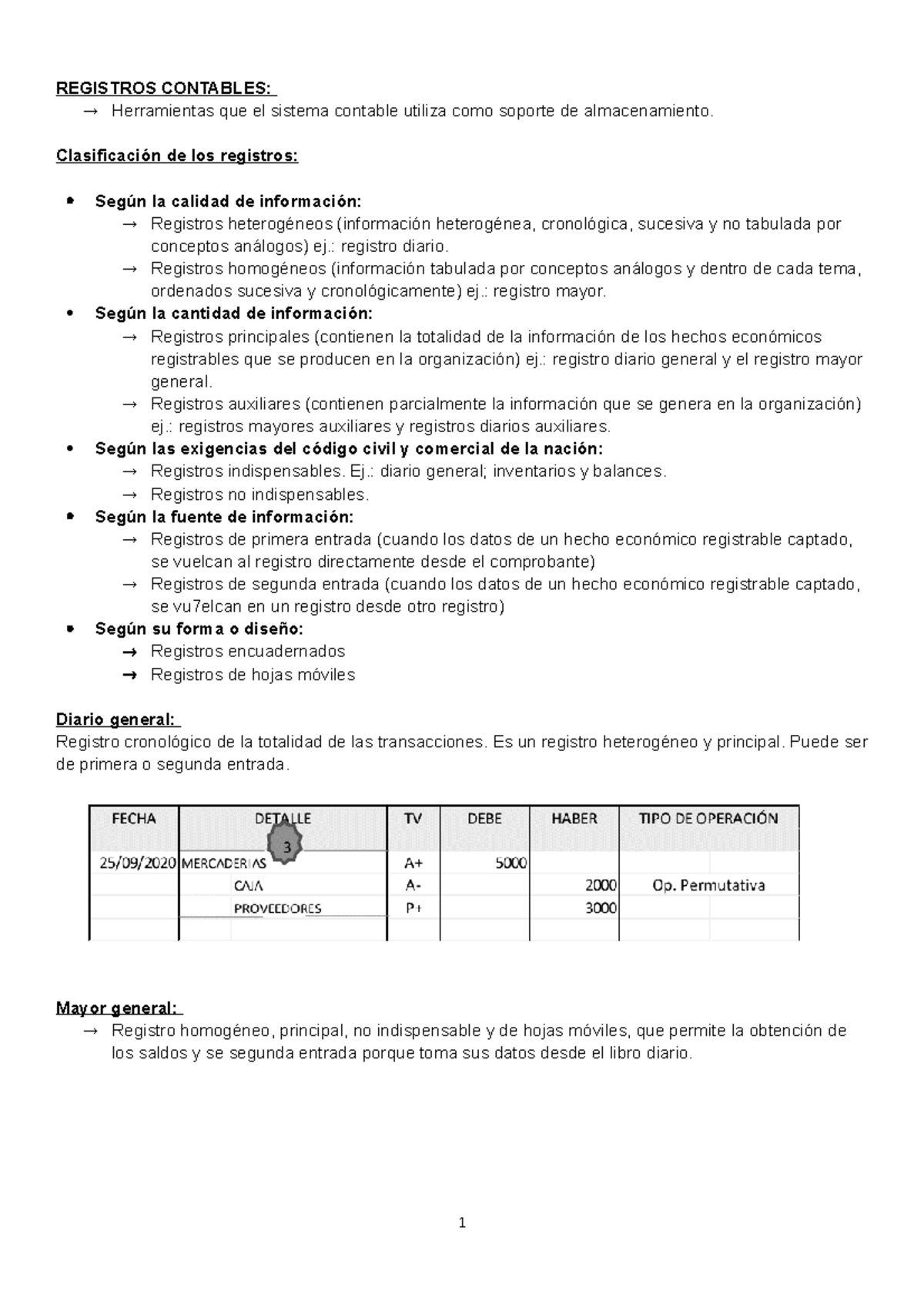 Resumen de contabilidad (p2) - REGISTROS CONTABLES: Herramientas que el ...