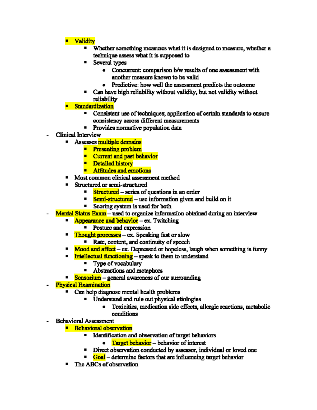 Abnormal Psychology Lecture Notes pg6 - PSY 302 - Studocu