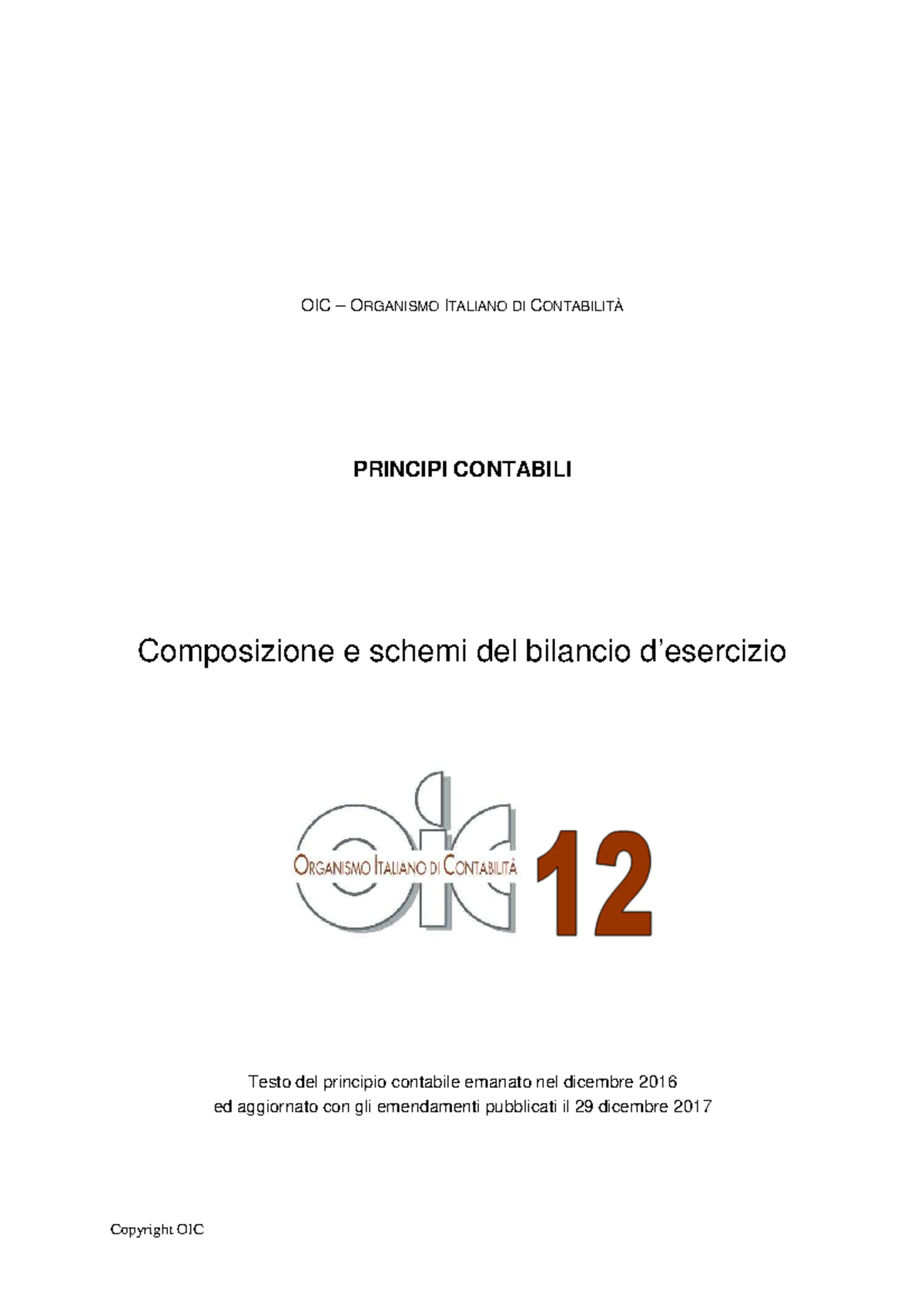 MT04 Nuovo OIC-12-Composizione-e-schemi-del-bilancio - Copyright OIC ...