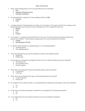 Exam 1 Review - study guide - Intermediate Accounting Exam 1 Chapter 1 ...