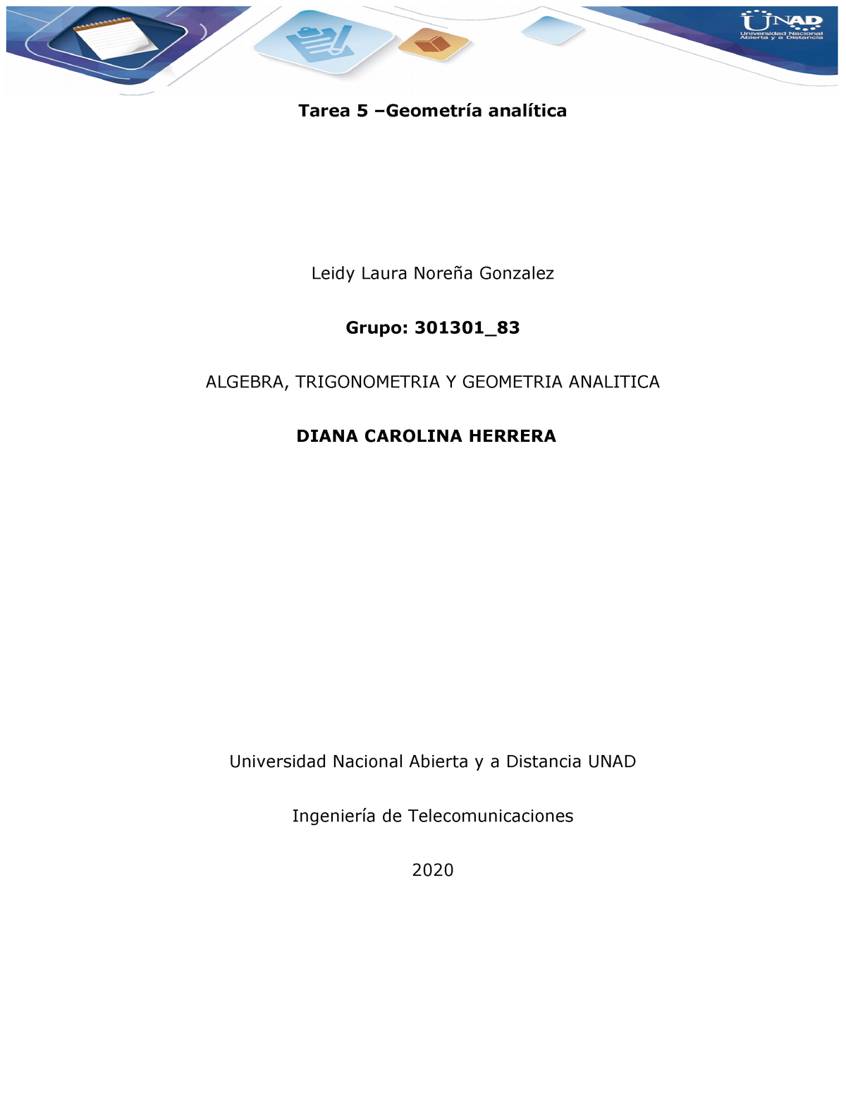 Tarea 5 Geometr A Anal Tica Ejercicio 2 - Tarea 5 –Geometría Analítica ...