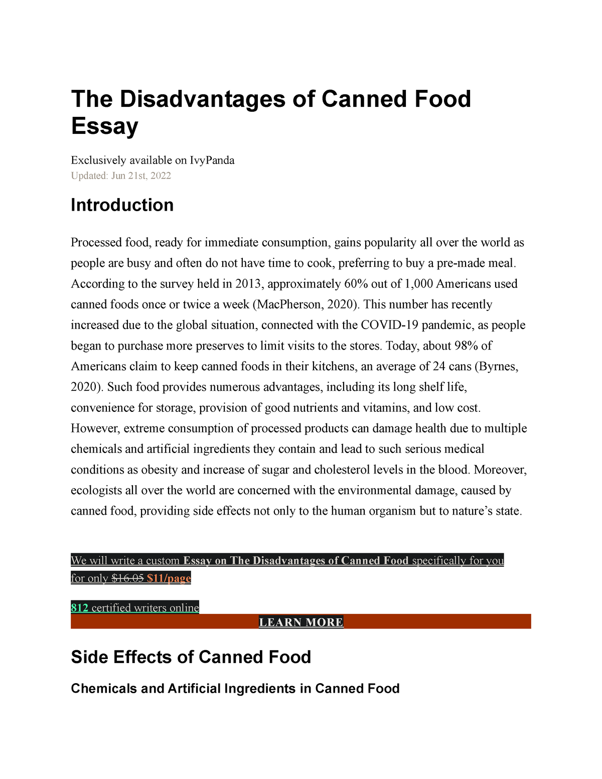 the-disadvantages-of-canned-food-the-disadvantages-of-canned-food