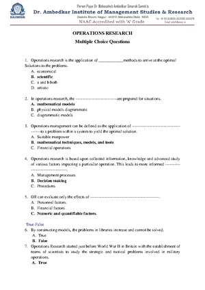 An assignment problem is a special case of transportation problem where image