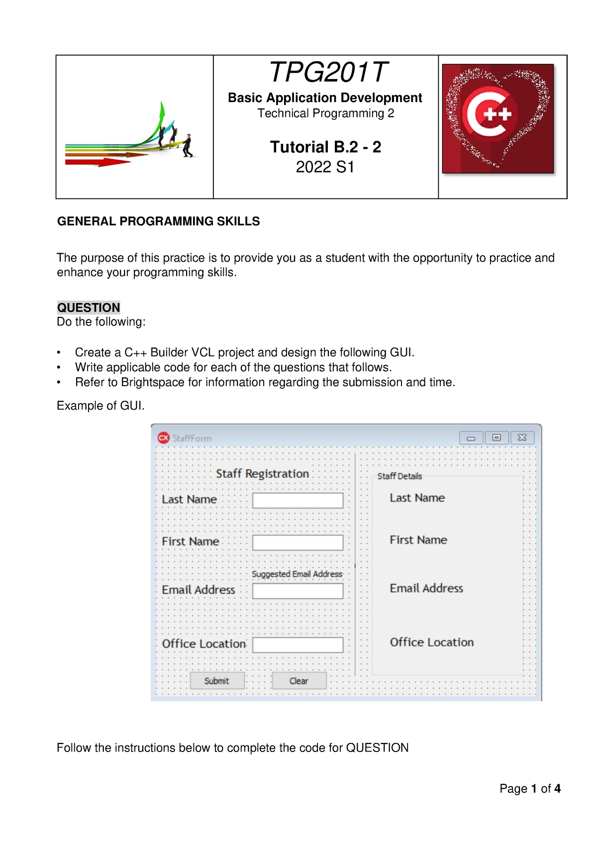 Tutorial B.2-2 2022 S1 - By Jeske - TPG201T Basic Application ...