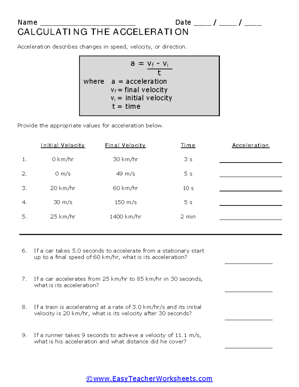 Year 9 worksheet 2 - it helps for calculations and learning faster ways ...